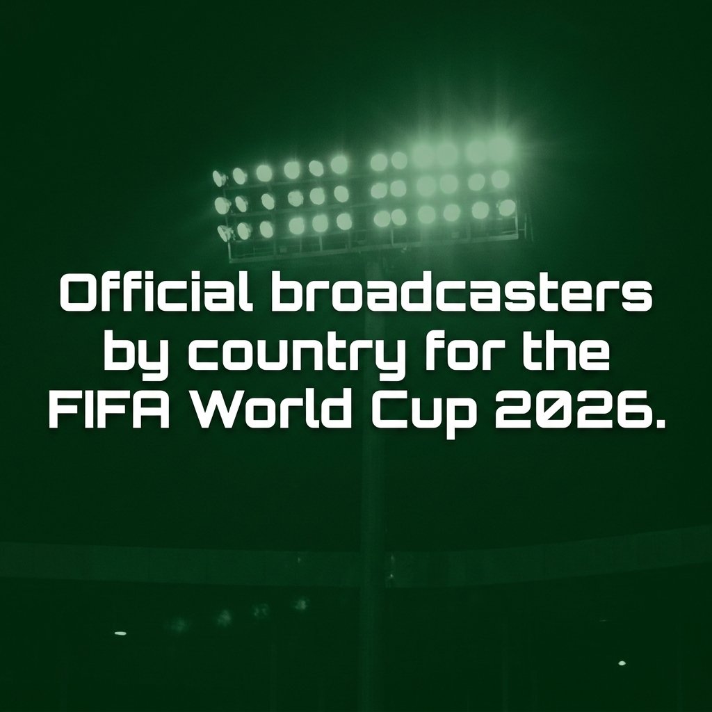 Official broadcasters by country for the FIFA World Cup 2026